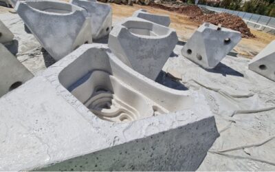 Avanzan a buen ritmo el dragado y la fabricación de bloques de hormigón ecológico de las obras de la Fase 2 del Lago Marítimo