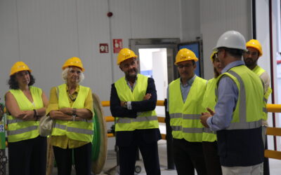 Una delegación institucional visita la nueva nave de cargas refrigeradas de PTP Group en La Cabezuela-Puerto Real