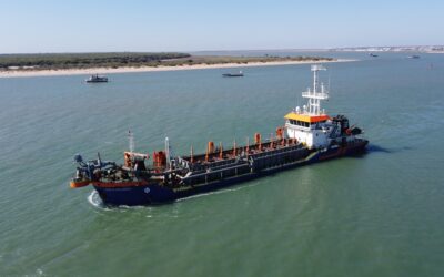 La Autoridad Portuaria de Sevilla inicia el dragado de mantenimiento en siete tramos de la Eurovía del Guadalquivir